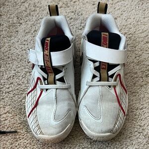 Nike Kids White and Red Sneakers